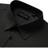 Alimens & Gentle Men’s Long Sleeve Dress Shirts Wrinkle Free Stretch Wedding Business Casual Button Down Shirt(Black)