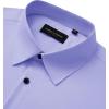 Alimens & Gentle Men’s Long Sleeve Dress Shirts Wrinkle Free Stretch Wedding Business Casual Button Down Shirt(Lavender)