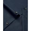 Alimens & Gentle Men’s Long Sleeve Dress Shirts Wrinkle Free Stretch Wedding Business Casual Button Down Shirt(Navy Blue)