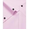Alimens & Gentle Men’s Long Sleeve Dress Shirts Wrinkle Free Stretch Wedding Business Casual Button Down Shirt(Pink)