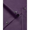 Alimens & Gentle Men’s Long Sleeve Dress Shirts Wrinkle Free Stretch Wedding Business Casual Button Down Shirt(Purple)