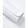 Alimens & Gentle Men’s Long Sleeve Dress Shirts Wrinkle Free Stretch Wedding Business Casual Button Down Shirt(White)