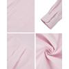 Alimens & Gentle Men’s Oxford Shirts Regular Fit Button Down Shirt Business Casual Shirts Long Sleeve Dress Shirt(Light Pink)