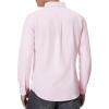 Alimens & Gentle Men’s Oxford Shirts Regular Fit Button Down Shirt Business Casual Shirts Long Sleeve Dress Shirt(Light Pink)