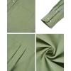Alimens & Gentle Men’s Oxford Shirts Regular Fit Button Down Shirt Business Casual Shirts Long Sleeve Dress Shirt(Pea Green)