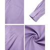 Alimens & Gentle Men’s Oxford Shirts Regular Fit Button Down Shirt Business Casual Shirts Long Sleeve Dress Shirt(Purple)