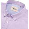 Alimens & Gentle Men’s Oxford Shirts Regular Fit Button Down Shirt Business Casual Shirts Long Sleeve Dress Shirt(Purple)
