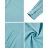 Alimens & Gentle Men’s Oxford Shirts Regular Fit Button Down Shirt Business Casual Shirts Long Sleeve Dress Shirt(Turquoise Green)
