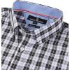 Alimens & Gentle Men’s Plaid Button Down Shirts Cotton Long Sleeve Dress Shirts Regular Fit Gingham Shirts(Black Plaid)