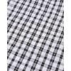 Alimens & Gentle Men’s Plaid Button Down Shirts Cotton Long Sleeve Dress Shirts Regular Fit Gingham Shirts(Black White Plaid)