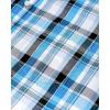 Alimens & Gentle Men’s Plaid Button Down Shirts Cotton Long Sleeve Dress Shirts Regular Fit Gingham Shirts(Black/Blue plaid)