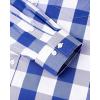 Alimens & Gentle Men’s Plaid Button Down Shirts Cotton Long Sleeve Dress Shirts Regular Fit Gingham Shirts(Blue  Buffalo Check)