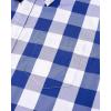 Alimens & Gentle Men’s Plaid Button Down Shirts Cotton Long Sleeve Dress Shirts Regular Fit Gingham Shirts(Blue  Buffalo Check)