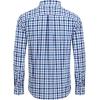 Alimens & Gentle Men’s Plaid Button Down Shirts Cotton Long Sleeve Dress Shirts Regular Fit Gingham Shirts(Blue  Check)