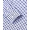 Alimens & Gentle Men’s Plaid Button Down Shirts Cotton Long Sleeve Dress Shirts Regular Fit Gingham Shirts(Blue  Gingham)