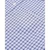 Alimens & Gentle Men’s Plaid Button Down Shirts Cotton Long Sleeve Dress Shirts Regular Fit Gingham Shirts(Blue  Gingham)