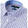 Alimens & Gentle Men’s Plaid Button Down Shirts Cotton Long Sleeve Dress Shirts Regular Fit Gingham Shirts(Blue  Gingham)