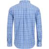 Alimens & Gentle Men’s Plaid Button Down Shirts Cotton Long Sleeve Dress Shirts Regular Fit Gingham Shirts(Blue  Large Plaid)