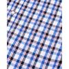 Alimens & Gentle Men’s Plaid Button Down Shirts Cotton Long Sleeve Dress Shirts Regular Fit Gingham Shirts(Blue Black  Check)