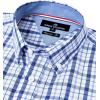 Alimens & Gentle Men’s Plaid Button Down Shirts Cotton Long Sleeve Dress Shirts Regular Fit Gingham Shirts(Blue Navy  Plaid 3)
