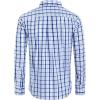 Alimens & Gentle Men’s Plaid Button Down Shirts Cotton Long Sleeve Dress Shirts Regular Fit Gingham Shirts(Blue Navy  Plaid 3)