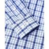 Alimens & Gentle Men’s Plaid Button Down Shirts Cotton Long Sleeve Dress Shirts Regular Fit Gingham Shirts(Blue Navy  Plaid 3)