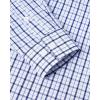 Alimens & Gentle Men’s Plaid Button Down Shirts Cotton Long Sleeve Dress Shirts Regular Fit Gingham Shirts(Blue Navy  Small Plaid)