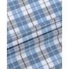 Alimens & Gentle Men’s Plaid Button Down Shirts Cotton Long Sleeve Dress Shirts Regular Fit Gingham Shirts(Blue Plaid)