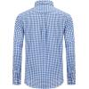 Alimens & Gentle Men’s Plaid Button Down Shirts Cotton Long Sleeve Dress Shirts Regular Fit Gingham Shirts(Blue White Plaid)