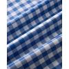 Alimens & Gentle Men’s Plaid Button Down Shirts Cotton Long Sleeve Dress Shirts Regular Fit Gingham Shirts(Blue White Plaid)