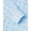 Alimens & Gentle Men’s Plaid Button Down Shirts Cotton Long Sleeve Dress Shirts Regular Fit Gingham Shirts(Blue/Yellow  Plaid)