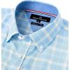 Alimens & Gentle Men’s Plaid Button Down Shirts Cotton Long Sleeve Dress Shirts Regular Fit Gingham Shirts(Blue/Yellow  Plaid)