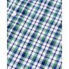 Alimens & Gentle Men’s Plaid Button Down Shirts Cotton Long Sleeve Dress Shirts Regular Fit Gingham Shirts(Green Black  Plaid)