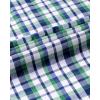 Alimens & Gentle Men’s Plaid Button Down Shirts Cotton Long Sleeve Dress Shirts Regular Fit Gingham Shirts(Green Black  Plaid)