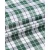 Alimens & Gentle Men’s Plaid Button Down Shirts Cotton Long Sleeve Dress Shirts Regular Fit Gingham Shirts(Green Plaid)