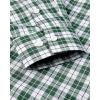 Alimens & Gentle Men’s Plaid Button Down Shirts Cotton Long Sleeve Dress Shirts Regular Fit Gingham Shirts(Green Plaid)