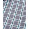Alimens & Gentle Men’s Plaid Button Down Shirts Cotton Long Sleeve Dress Shirts Regular Fit Gingham Shirts(Grey/Green  Plaid)
