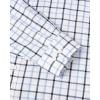 Alimens & Gentle Men’s Plaid Button Down Shirts Cotton Long Sleeve Dress Shirts Regular Fit Gingham Shirts(Navy  Gingham)