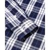 Alimens & Gentle Men’s Plaid Button Down Shirts Cotton Long Sleeve Dress Shirts Regular Fit Gingham Shirts(Navy Blue plaid)