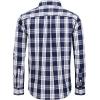 Alimens & Gentle Men’s Plaid Button Down Shirts Cotton Long Sleeve Dress Shirts Regular Fit Gingham Shirts(Navy Blue plaid)