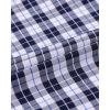 Alimens & Gentle Men’s Plaid Button Down Shirts Cotton Long Sleeve Dress Shirts Regular Fit Gingham Shirts(Navy Plaid)