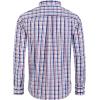 Alimens & Gentle Men’s Plaid Button Down Shirts Cotton Long Sleeve Dress Shirts Regular Fit Gingham Shirts(Navy Red  Plaid 2)