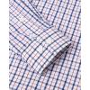 Alimens & Gentle Men’s Plaid Button Down Shirts Cotton Long Sleeve Dress Shirts Regular Fit Gingham Shirts(Navy Red  Small Plaid)