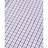 Alimens & Gentle Men’s Plaid Button Down Shirts Cotton Long Sleeve Dress Shirts Regular Fit Gingham Shirts(Navy Red  Small Plaid)