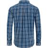 Alimens & Gentle Men’s Plaid Button Down Shirts Cotton Long Sleeve Dress Shirts Regular Fit Gingham Shirts(Navy White  Checked)