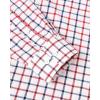 Alimens & Gentle Men’s Plaid Button Down Shirts Cotton Long Sleeve Dress Shirts Regular Fit Gingham Shirts(Red  Gingham)