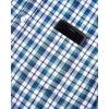 Alimens & Gentle Mens Plaid Short Sleeve Button Down Shirts Cotton Regular Fit Casual Gingham Shirts(Black Green Check)