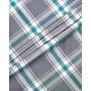 Alimens & Gentle Mens Plaid Short Sleeve Button Down Shirts Cotton Regular Fit Casual Gingham Shirts(Grey Green Plaid)