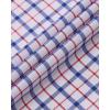 Alimens & Gentle Mens Plaid Short Sleeve Button Down Shirts Cotton Regular Fit Casual Gingham Shirts(Navy Red Plaid)