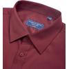 Alimens & Gentle Mens Short Sleeve Dress Shirts Regular Fit Stretch Wrinkle-Resistant Button Down Shirts(Burgundy)